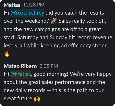 Record Weekend Sales